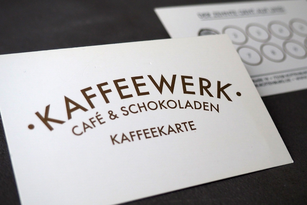 Kaffeekarte zum stempeln